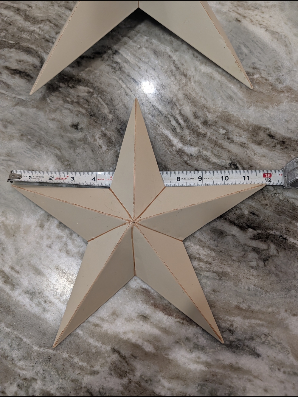 Four Cream Star Wall Accents - Picture 6 of 7